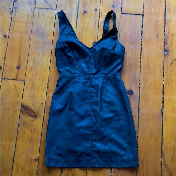 Low Back Black Mini Dress Urban Outfitters Sz 2 - Picture 1 of 4